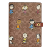 Coach X Peanuts Notebook In Signature Canvas