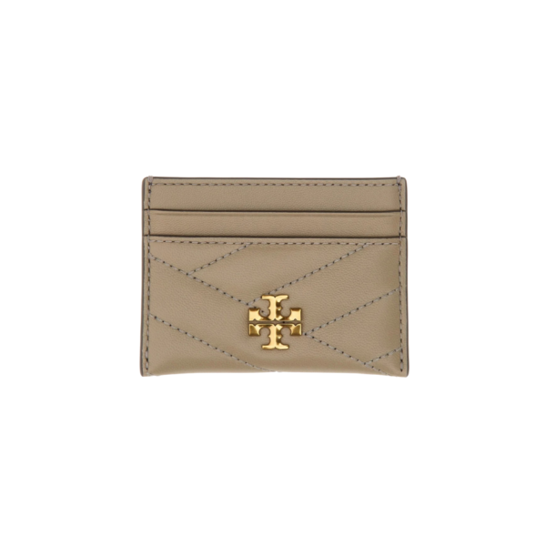 Kira Chevron Card Case Gray Heron
