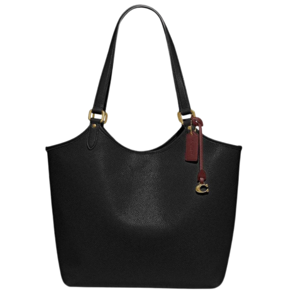 Coach Day Tote Bag Leather Black