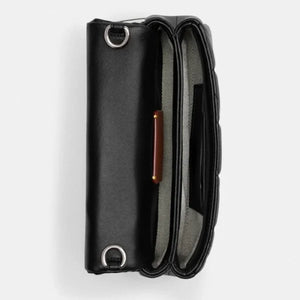 Tabby Shoulder Bag 20 With Pillow Quilting leather Black Silver - Image 4