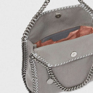 Stella McCartney Falabella Mini Tote Bag Grey - Image 5