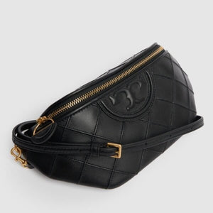 Tory Burch Fleming Soft Convertible Belt Bag Black - Image 4