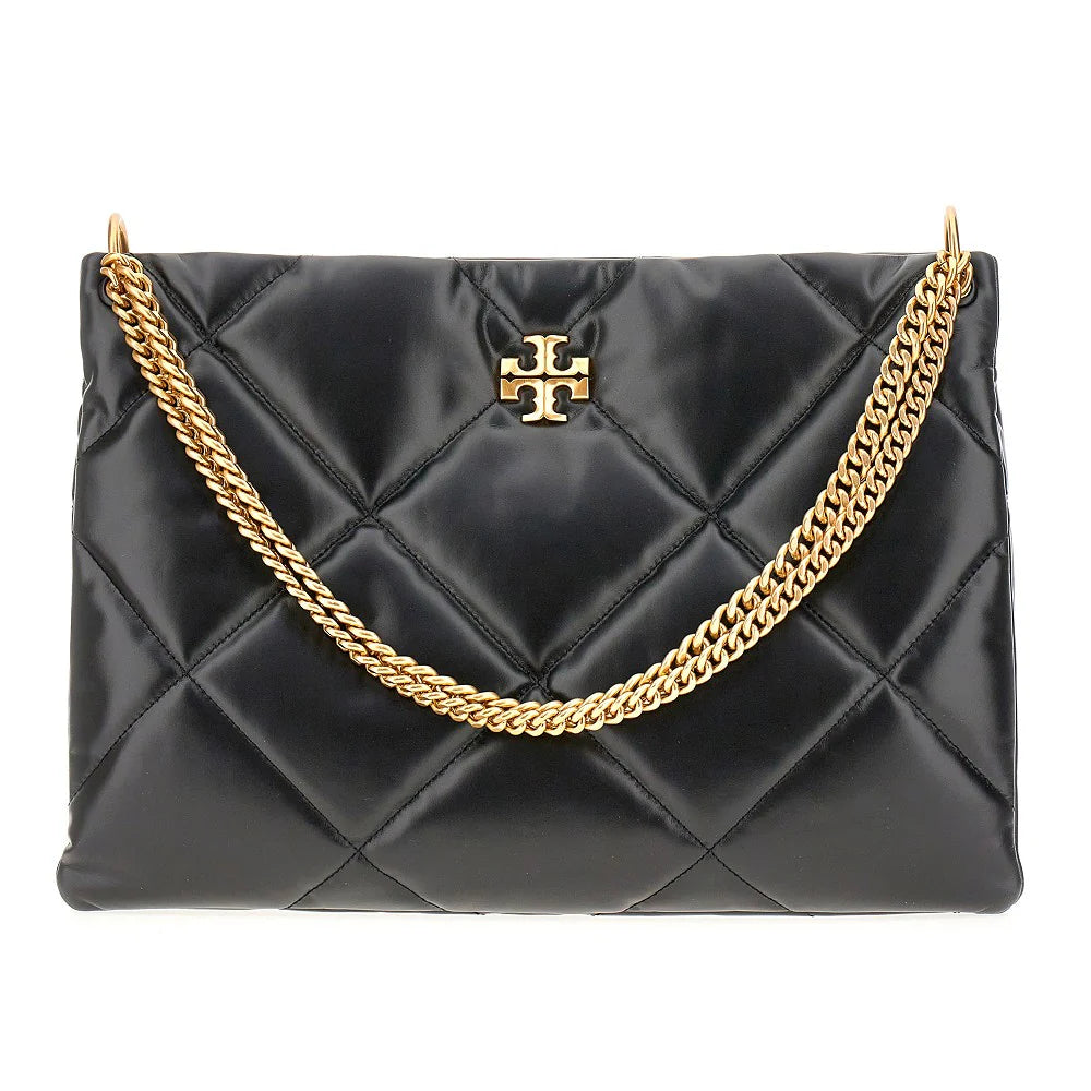 TORY BURCH KIRA DIAMOND HOBO HANDBAG BLACK