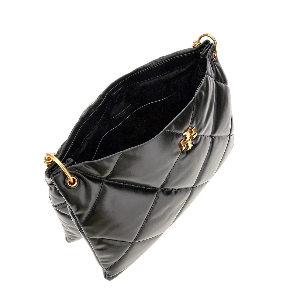 TORY BURCH KIRA DIAMOND HOBO HANDBAG BLACK - Image 5