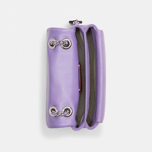 Tabby Shoulder Bag 20 With Quilting leather Purple - Image 3