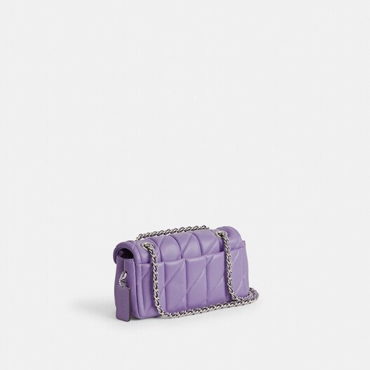 Tabby Shoulder Bag 20 With Quilting leather Purple - Image 2