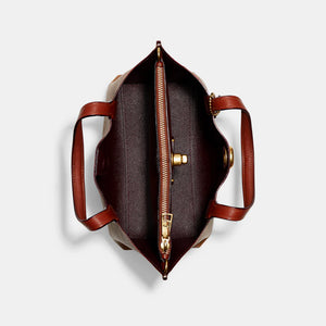Coach Willow Tote Bag 24 In Signature Canvas - Image 4