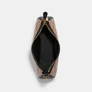 Coach Teri Shoulder Bag In Signature Canvas Khaki Black - Image 3