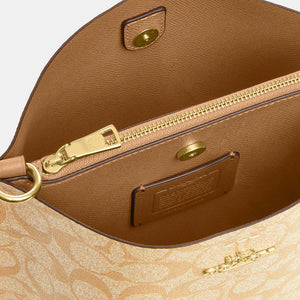 Coach Mollie Bucket Bag 22 In Signature Canvas Light Khaki Chalk - Image 6