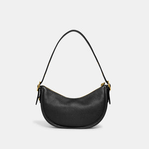 Coach Luna Shoulder Bag Leather Black - Image 3