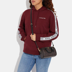 Coach Mini Rowan Crossbody In Signature Canvas Brown Black - Image 4
