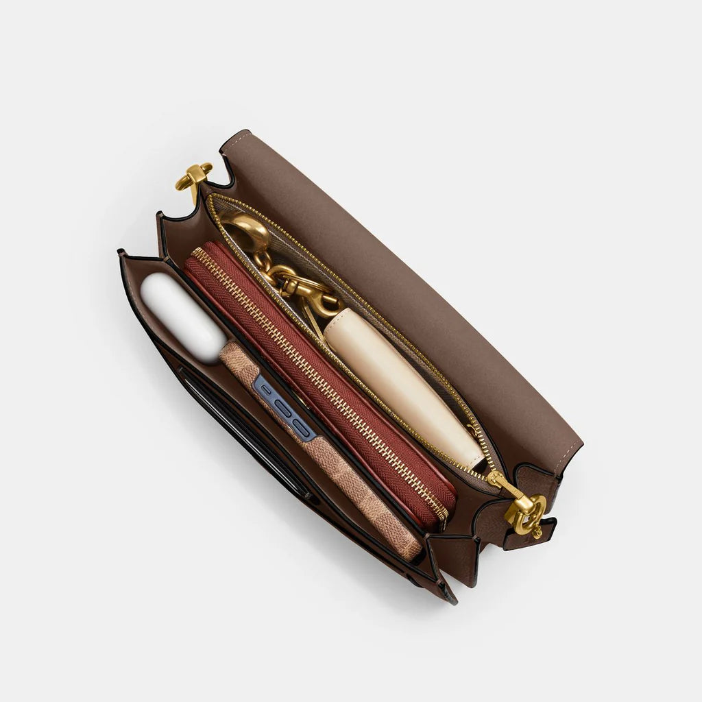 Tabby Shoulder Bag 26 refined pebble leather Maple Gold - Image 4