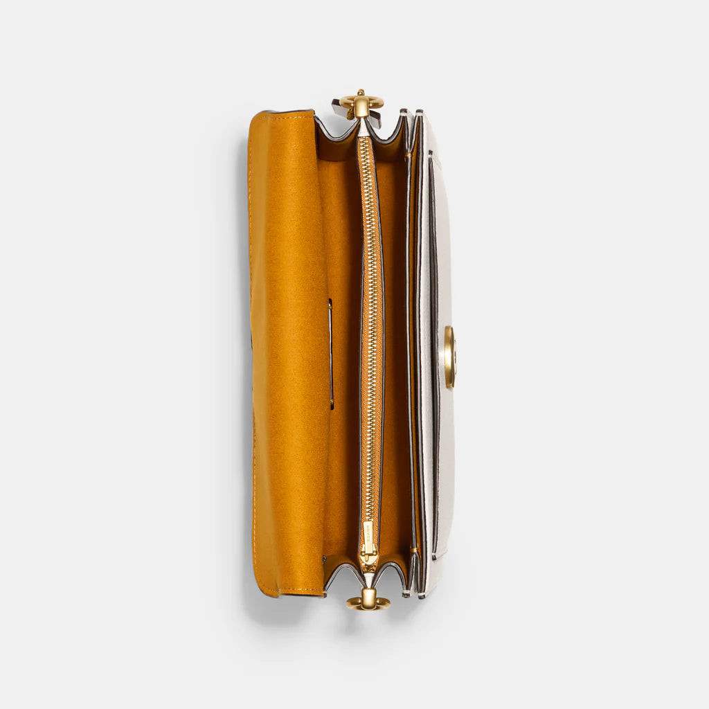 Tabby Shoulder Bag 26 refined pebble leather Chalk - Image 4