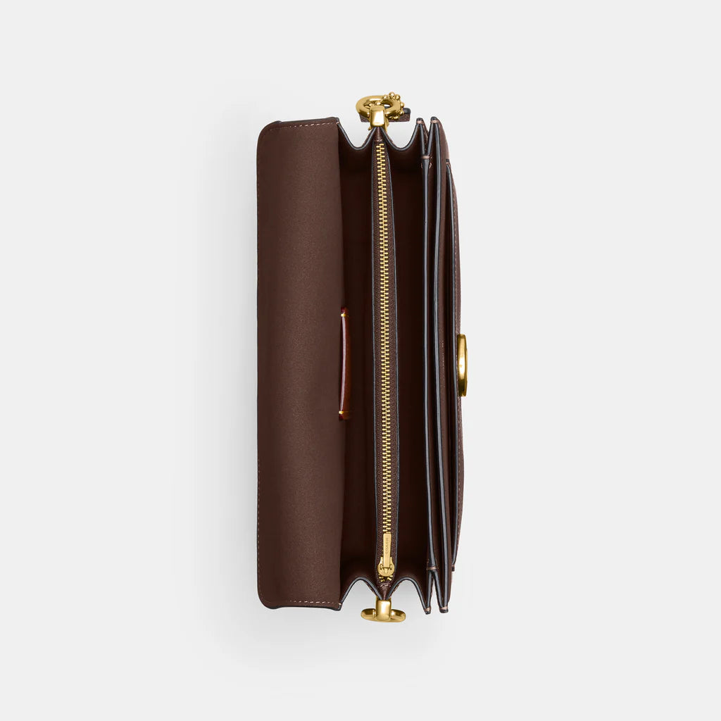 Tabby Shoulder Bag 26 refined pebble leather Maple Gold - Image 7