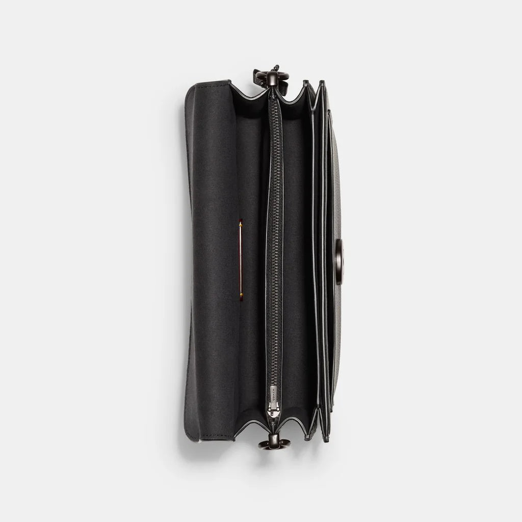 Tabby Shoulder Bag 26 refined pebble leather Black Dark - Image 4