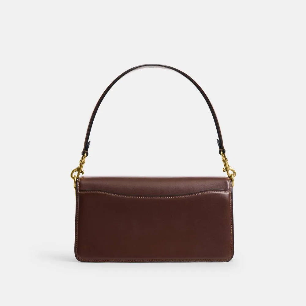 Tabby Shoulder Bag 26 Signature Coach Dark Brown Bag - Image 3