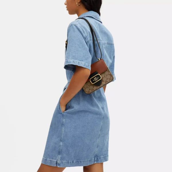 Coach Morgan Square Crossbody Bag In Colorblock Signature Canvas - Image 3
