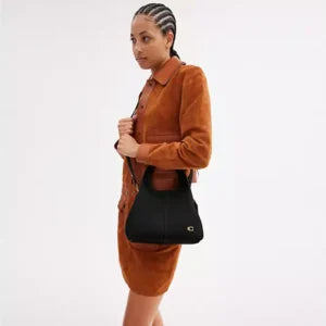 Coach Lana Shoulder Bag 23 Black - Image 5