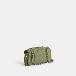 Tabby Shoulder Bag 20 With Quilting leather Green - Image 6