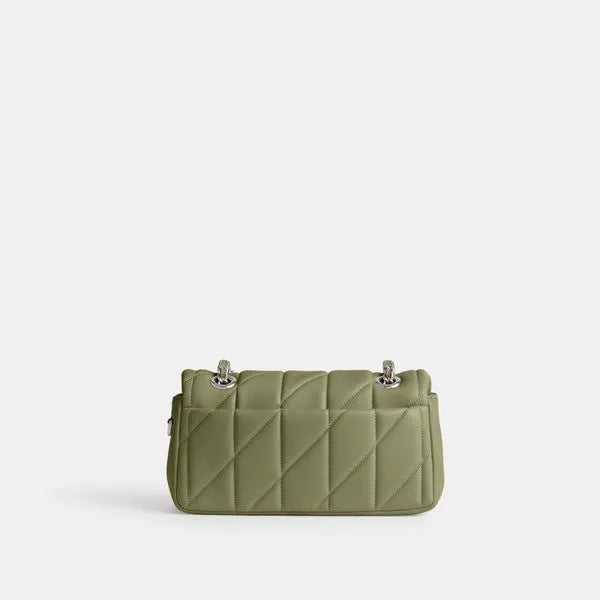 Tabby Shoulder Bag 20 With Quilting leather Green - Image 7