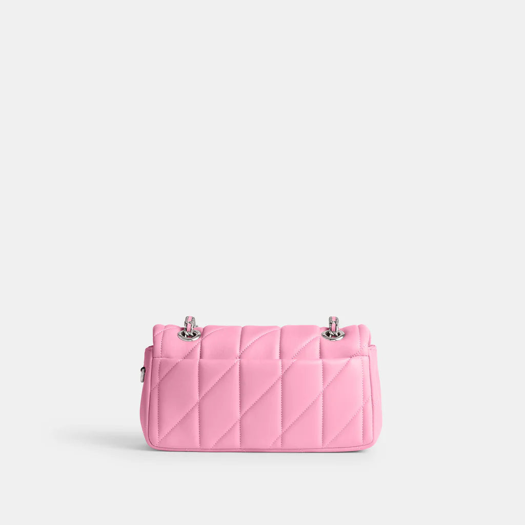 Tabby Shoulder Bag 20 With Quilting leather Pink - Image 3