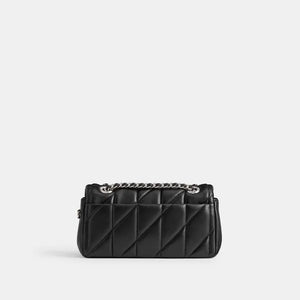 Tabby Shoulder Bag 20 With Quilting leather Black Silver - Image 3