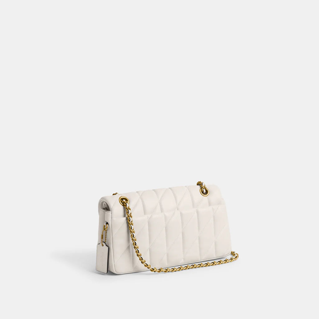 Tabby Shoulder Bag 26 With Quilting Chalk Gold - Image 2