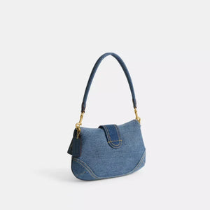 Coach Soho Flap Bag In Repurposed Denim - Image 3