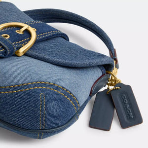 Coach Soho Flap Bag In Repurposed Denim - Image 6