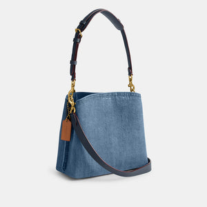 Coach Willow Bucket Bag Denim - Image 2