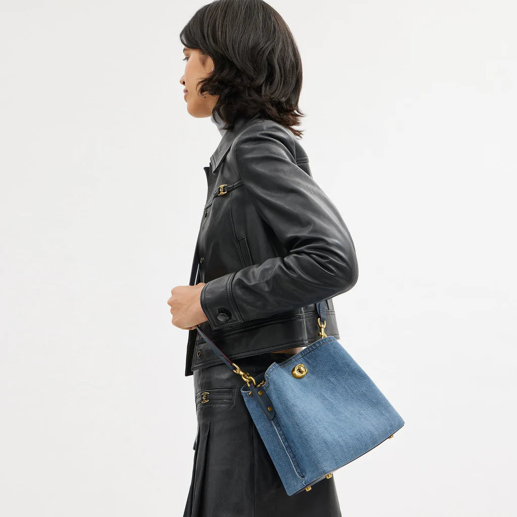 Coach Willow Bucket Bag Denim - Image 3
