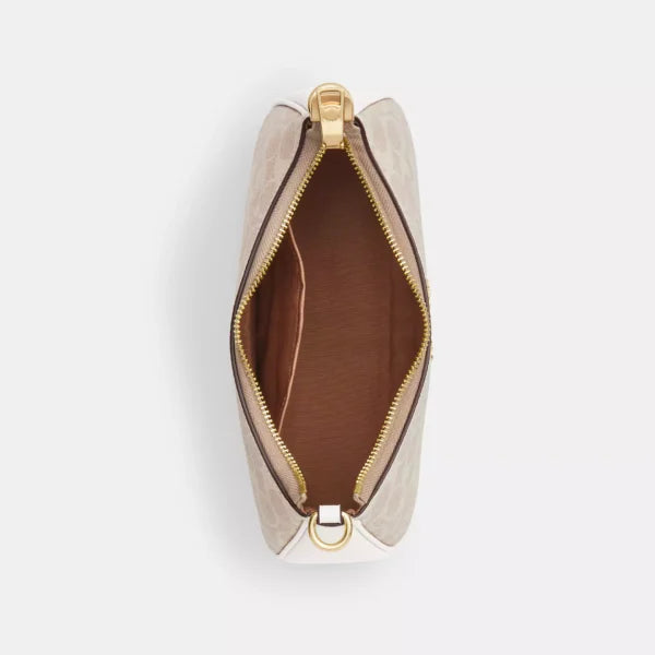 Coach Teri Shoulder Bag In Signature Canvas Sand White - Image 5