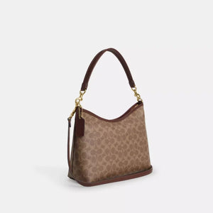 Coach Laurel Shoulder Bag In Signature Canvas Tan Brown - Image 2