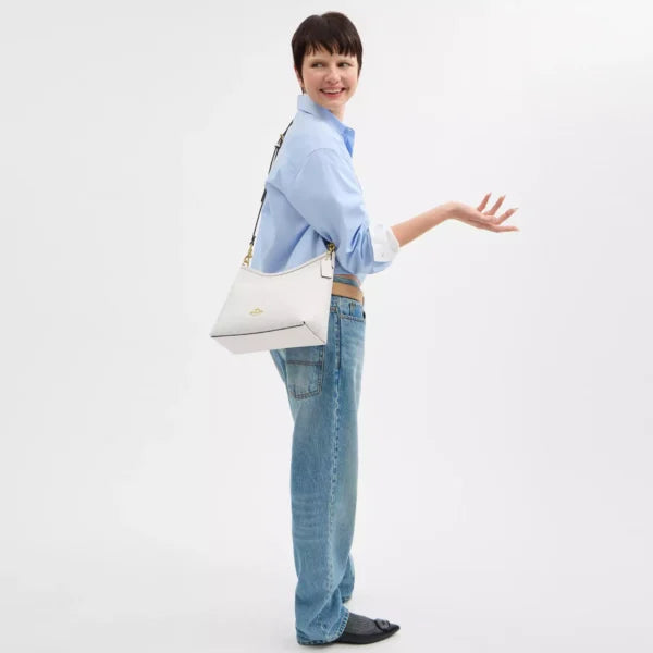 Coach Laurel Shoulder Bag In Signature Canvas White Chalk - Image 6