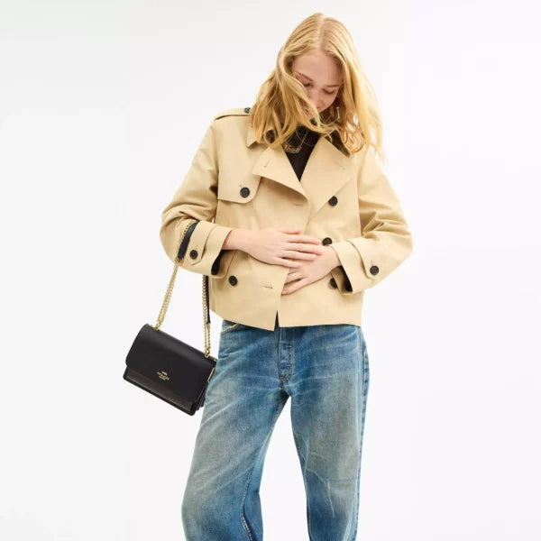 Coach Klare Crossbody Bag In Signature Canvas Walnut Black - Image 3