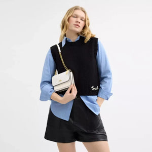Coach Mini Klare Crossbody Bag In Signature Canvas White Chalk - Image 6
