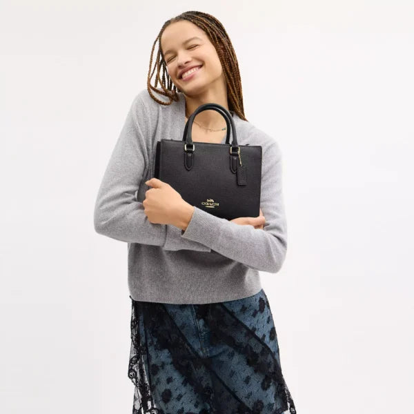 Coach Maggie Small Tote Bag Black - Image 2