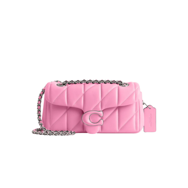 Tabby Shoulder Bag 20 With Quilting leather Pink