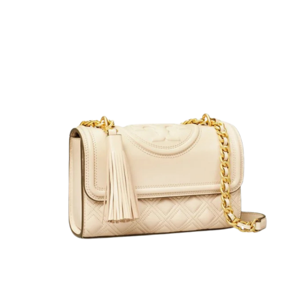 Tory Burch Fleming Small Convertible Shoulder Bag New Cream