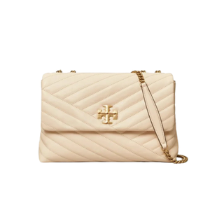 Tory Burch Kira Chevron-Quilted Convertible Shoulder Bag New Cream