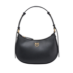 Mini Love Bag Half Moon Simply BLACK-ANTIQUE GOLD