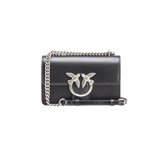 Mini Love Bag One Simply BLACK-ANTIQUE SILVER