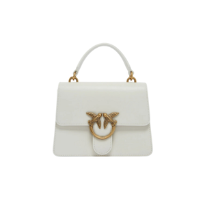 Mini Love Bag One Top Handle Light Simply WHITE WHITE-ANTIQUE GOLD