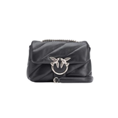Mini Love Bag Puff Maxi Quilt BLACK-OLD SILVER
