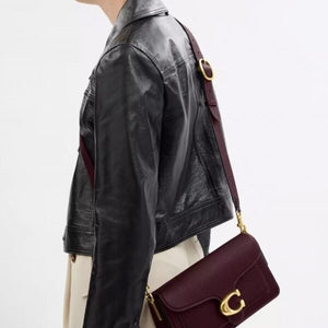 Tabby Shoulder Bag 26 refined pebble leather Maple Gold - Image 3