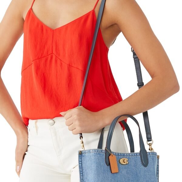 Coach Willow Tote Bag 24 In Denim - Image 7