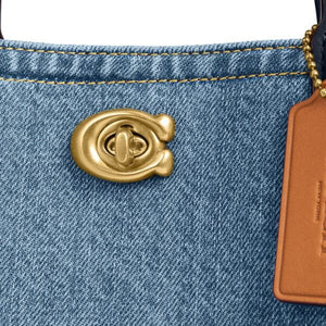 Coach Willow Tote Bag 24 In Denim - Image 5