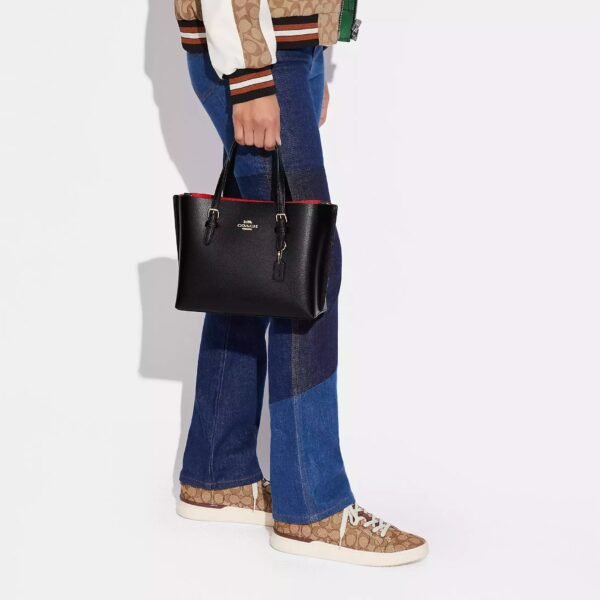 Coach Mollie Tote Bag 25 In Black - Image 2