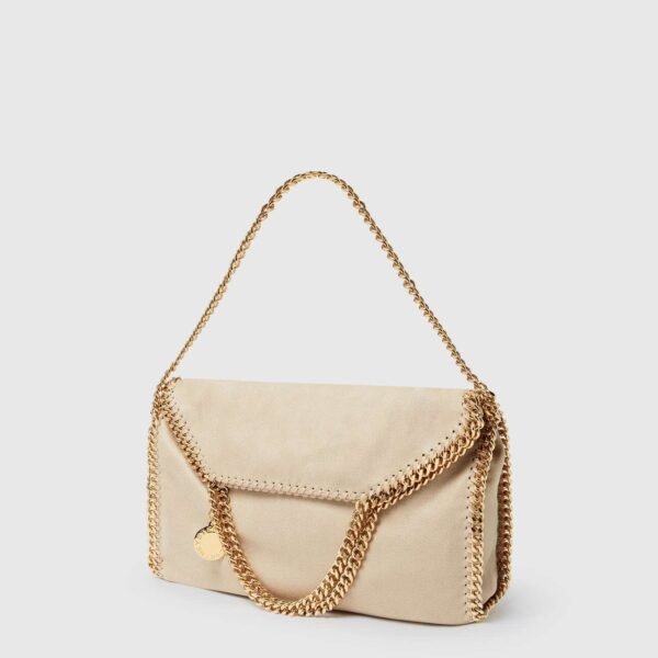 Stella McCartney Falabella Fold over tote bag Beige - Image 3