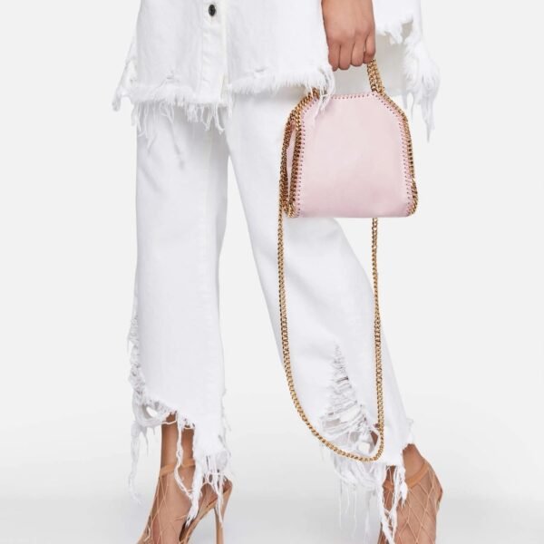 Stella McCartney Falabella Tiny Tote Bag Pink - Image 2